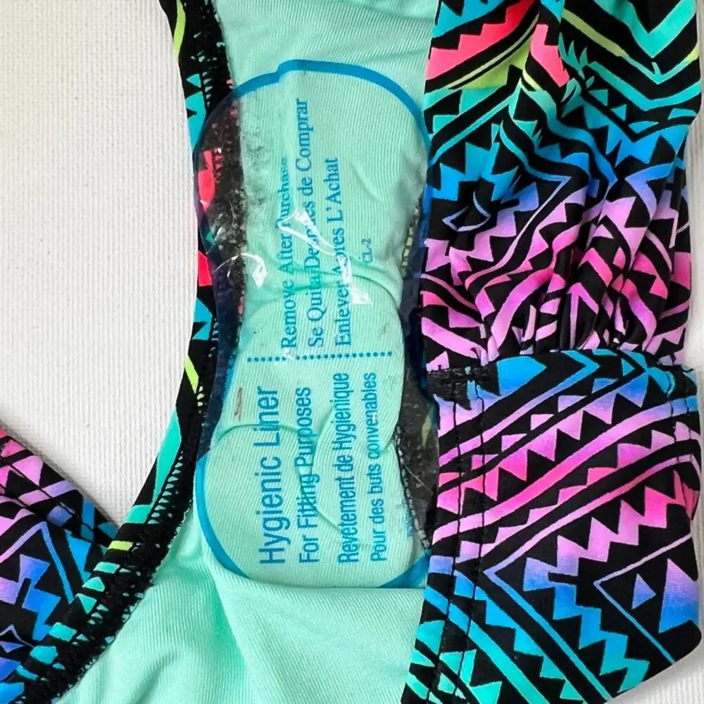 Sundazed Viva Ruched Hipster Bikini Bottoms Women's Swimsuit Blank Multi Medium